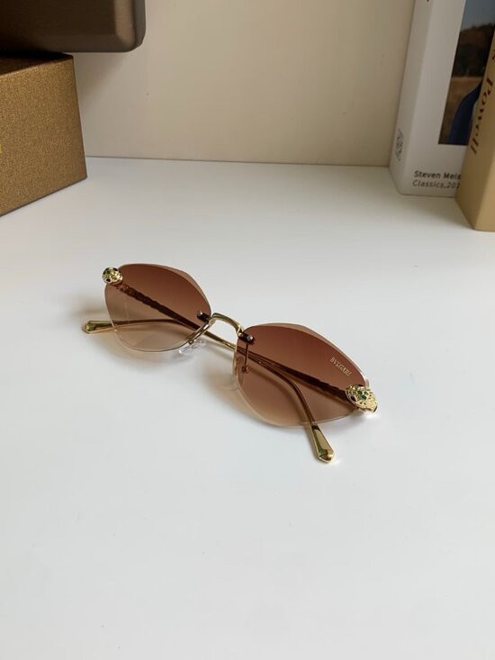 Bvlgari Serpenti Rimless Gradient Brown Sunglasses main image 7